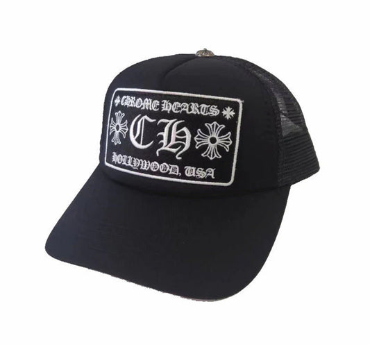 Chrome Hearts Hollywood trucker hat