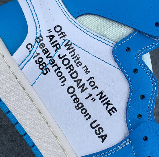 Off white x Air Jordan 1 retro high ‘UNC’