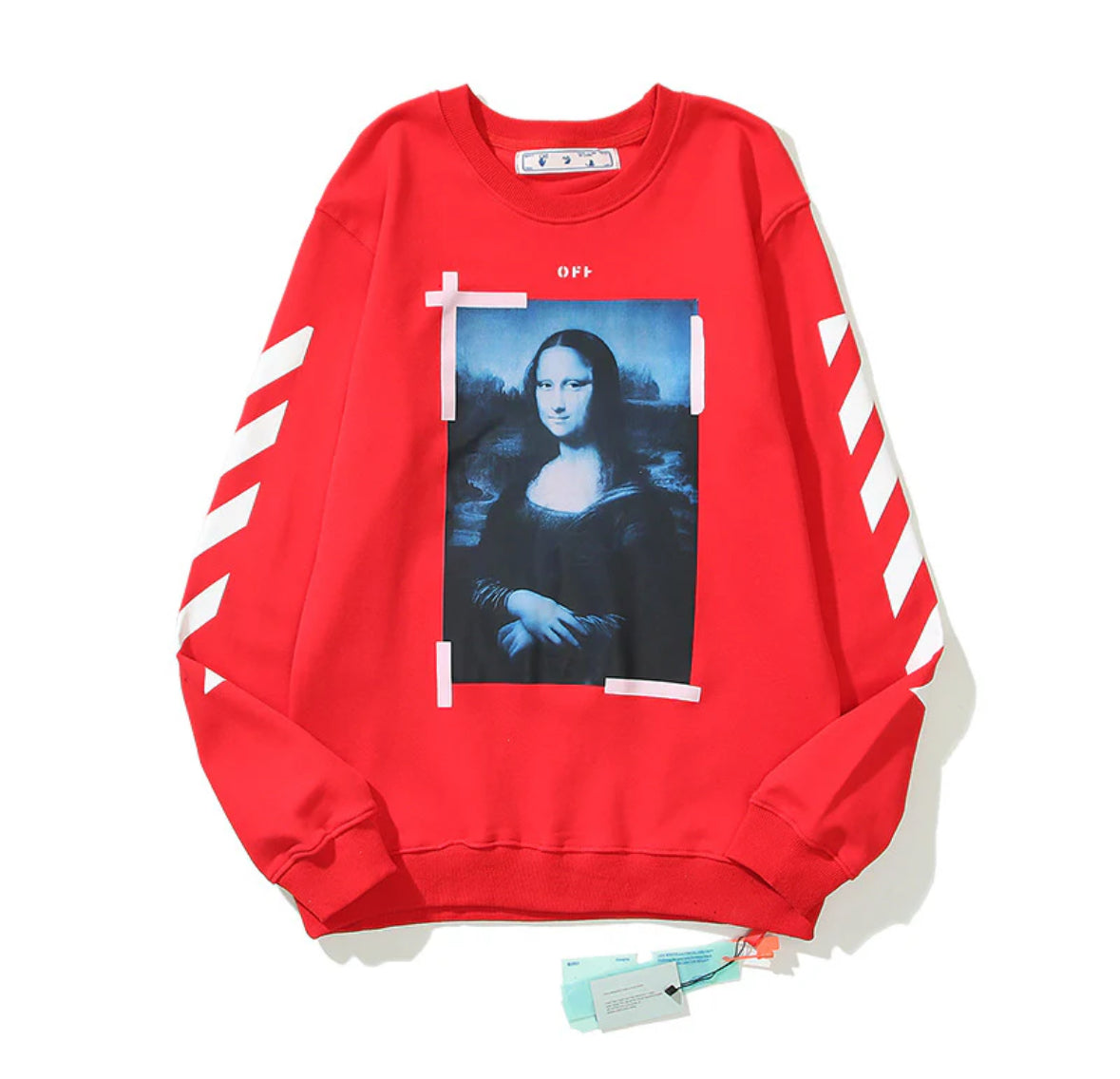 Off white unisex ‘Mona Lisa’ pull over