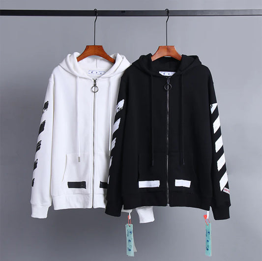 Off White classic zip up