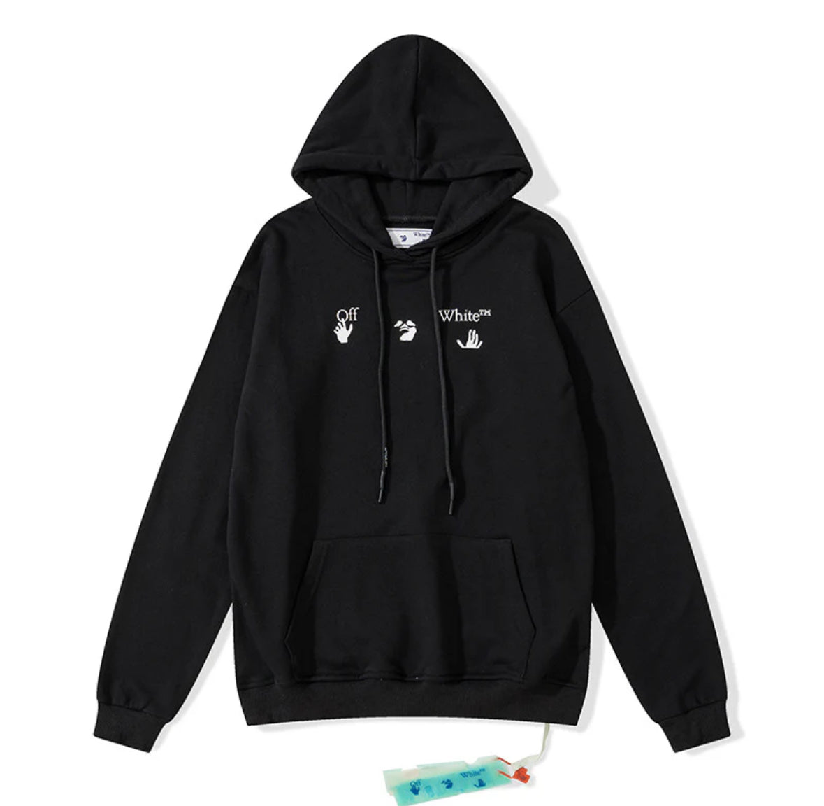 Off white unisex hoodie