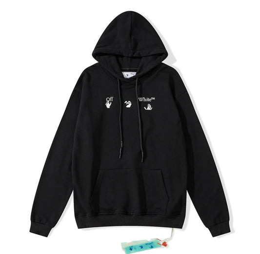 Off white unisex hoodie