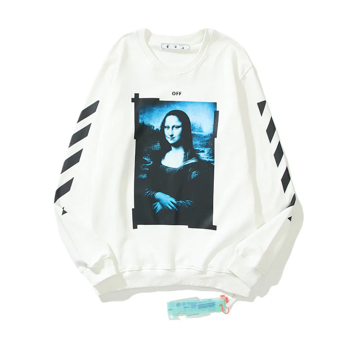 Off white unisex ‘Mona Lisa’ pull over