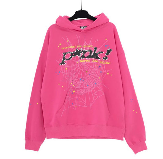 ‘P⭐️nk’ spider hoodie