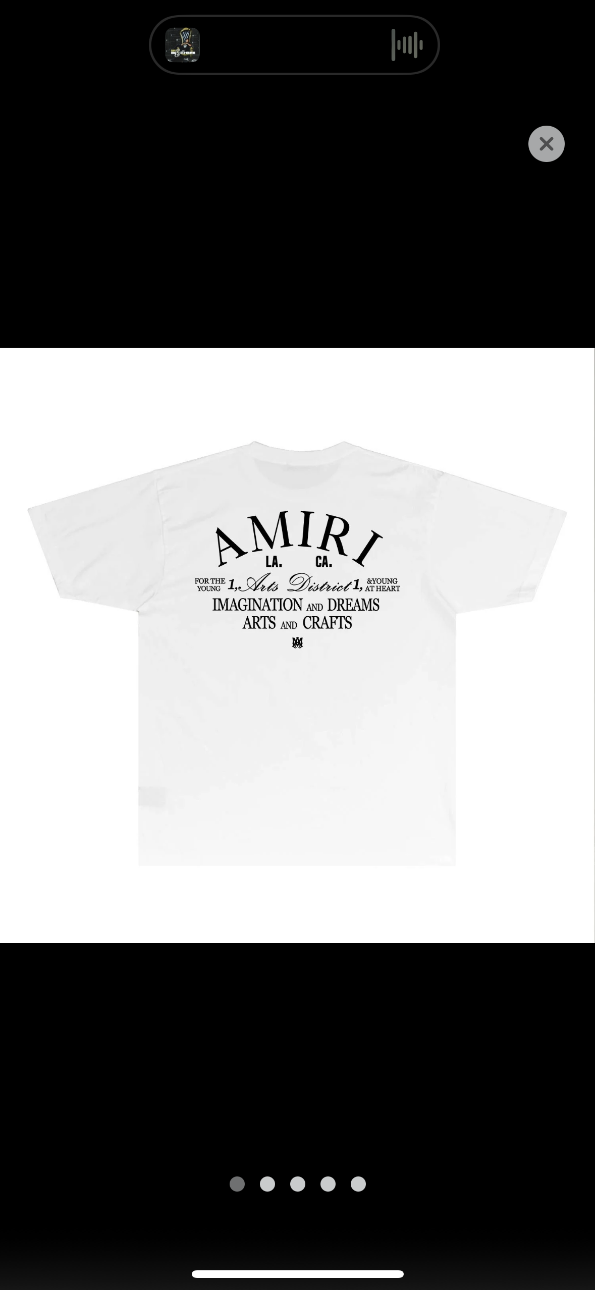 Amiri throwback tee